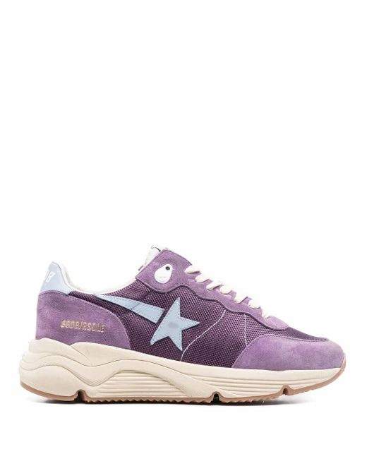 Golden Goose Deluxe Brand Purple Running Sole Low-Top Sneakers