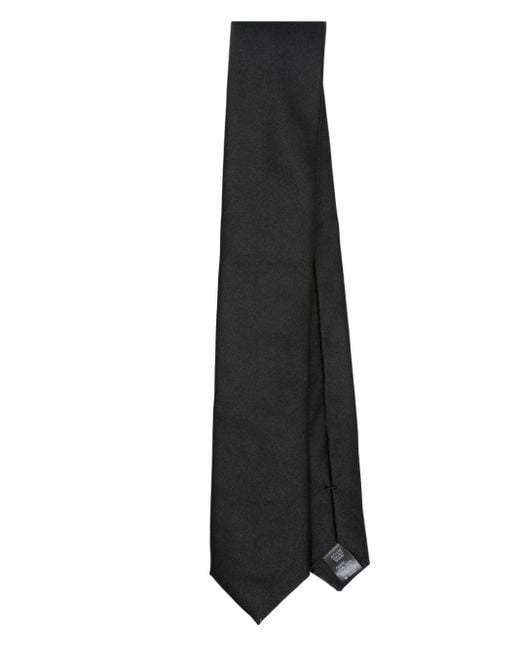 Cravate en soie à bout pointu Dolce & Gabbana pour homme en coloris Black