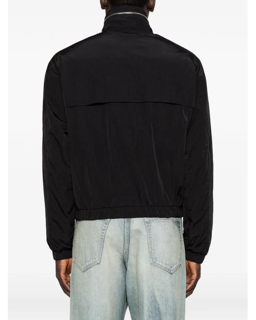 AMI Black Zip-Up Bomber Jacket for men
