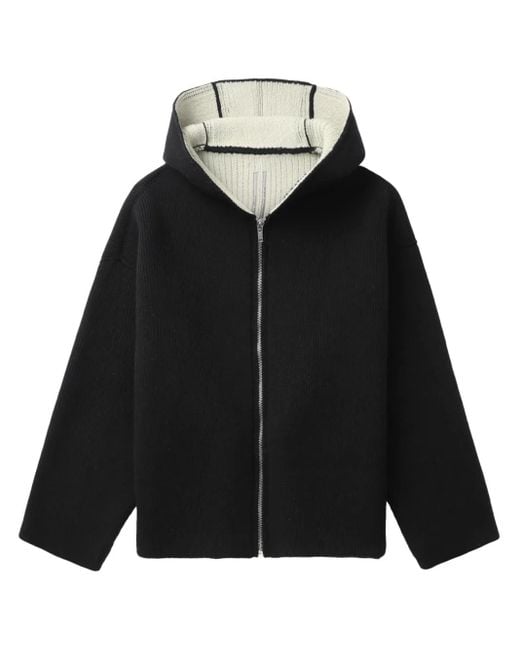 Abrigo con capucha y cremallera Rick Owens de color Black