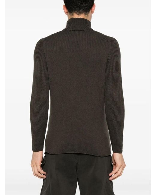 Transit Brown Virgin Wool Sweater for men