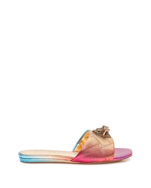 Kurt Geiger Pink Kensington Open-Toe Sandals