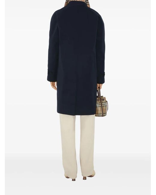 Burberry Blue The Camden Heritage Car Coat
