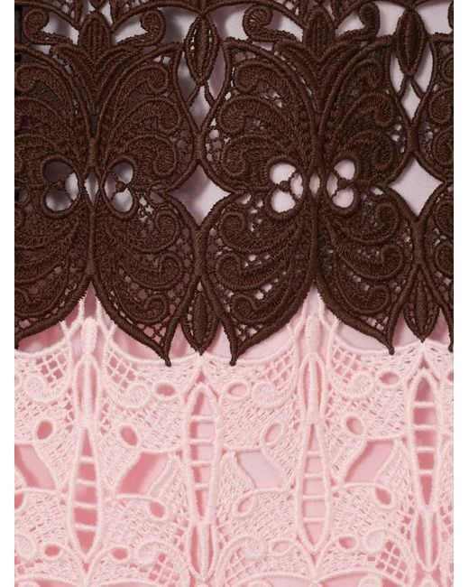 LaDoubleJ Pink Lacey Mini Baia Skirt