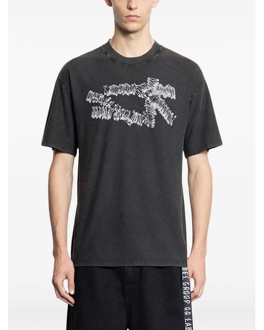 44 Label Group Black Jersey T-Shirt