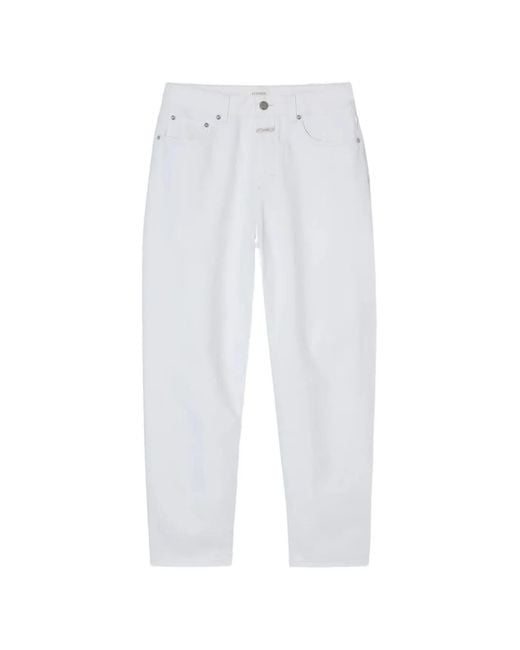 Jean Jazzie À Patch Logo Closed en coloris White