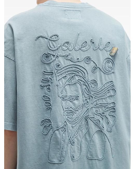 Musium Div. Blue Cotton T-Shirt for men