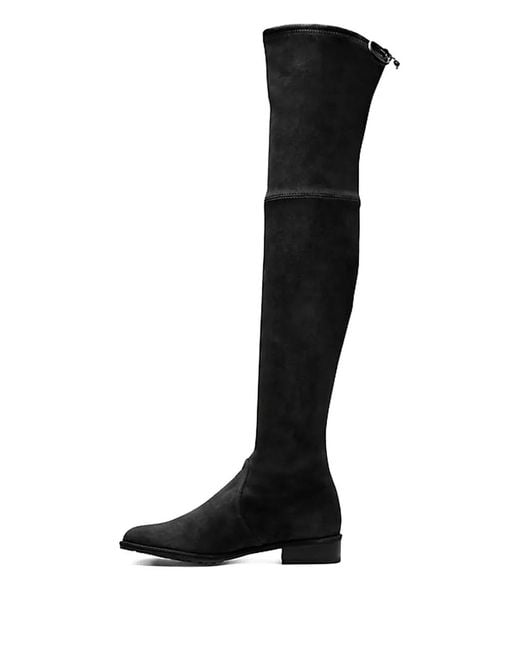 Stuart Weitzman Black Lowland Over-The-Knee Boots