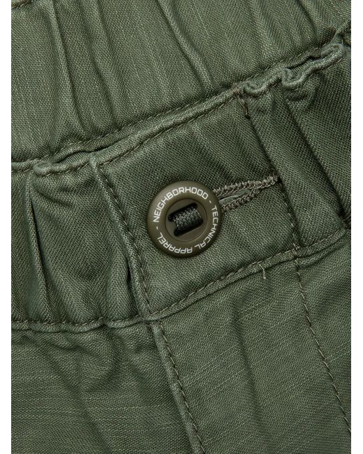Neighborhood Green Cargo Wide-Leg Shorts for men