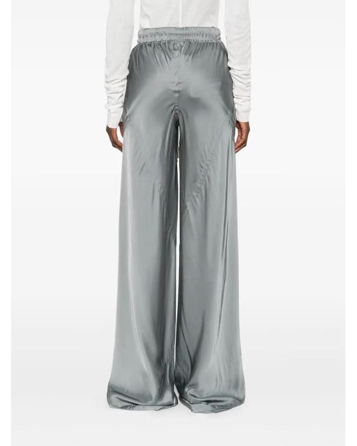 Rick Owens Satijnen Broek Met Trekkoord in het Green
