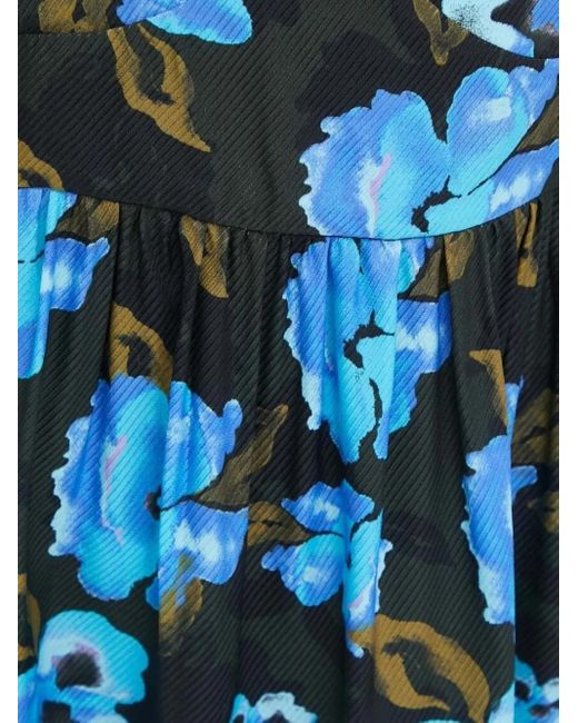 Lovechild Blue Floral-Print Blouse