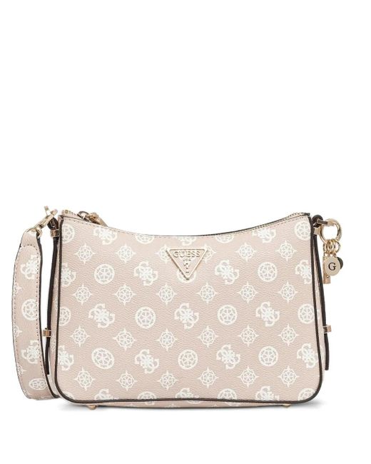 Guess Natural Daryna Monogram-Print Shoulder Bag