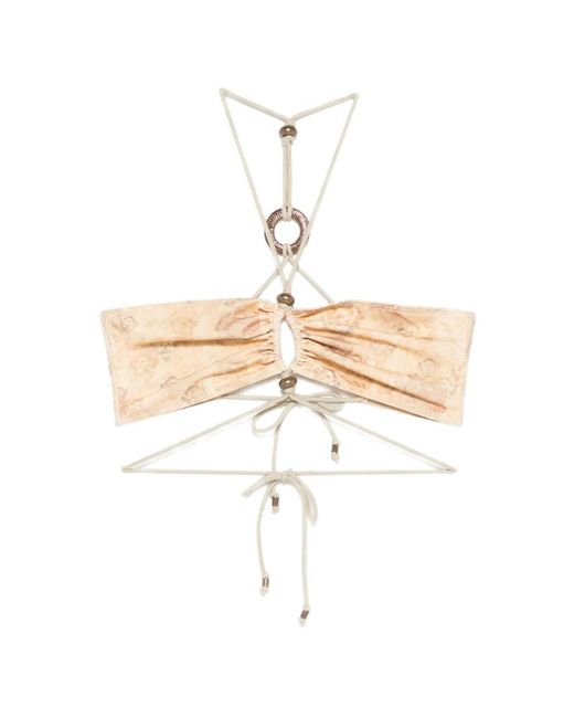 Isabel Marant White Analia Ring Strap Bikini Top