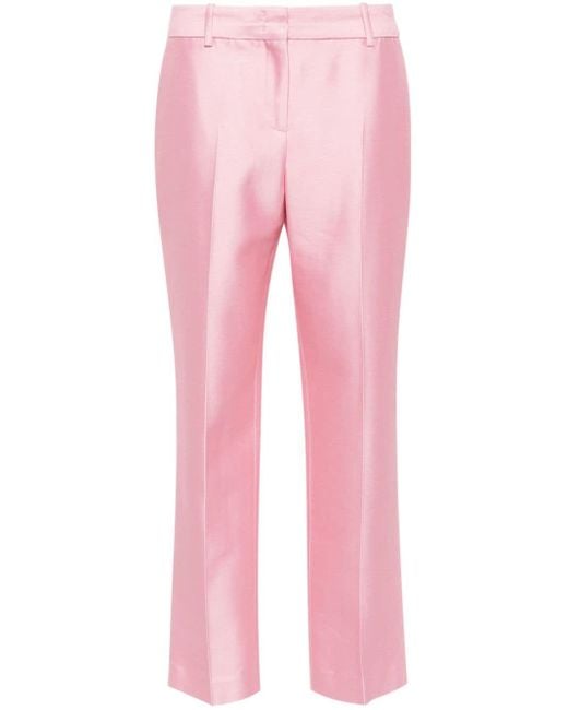 Ermanno Scervino Pink Tapered Tailored Trousers