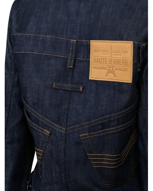 Jean Paul Gaultier Blue Trompe-L'Oeil Denim Jacket