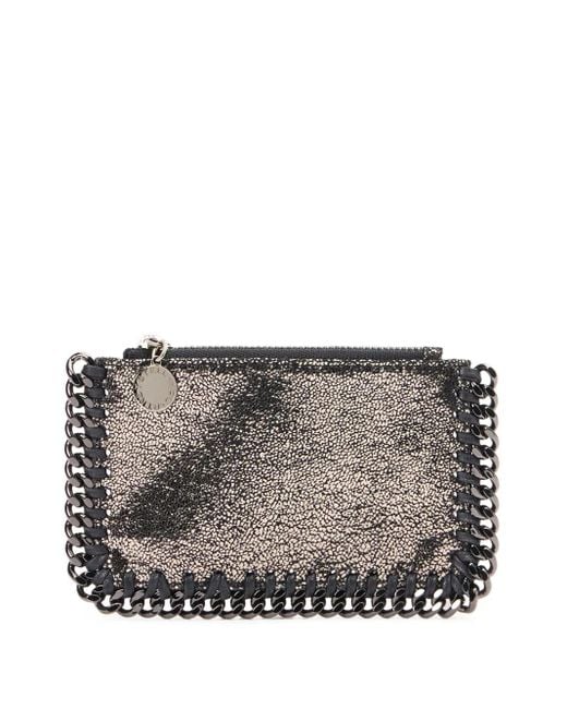 Stella McCartney Gray Falabella Zipper Cardholder