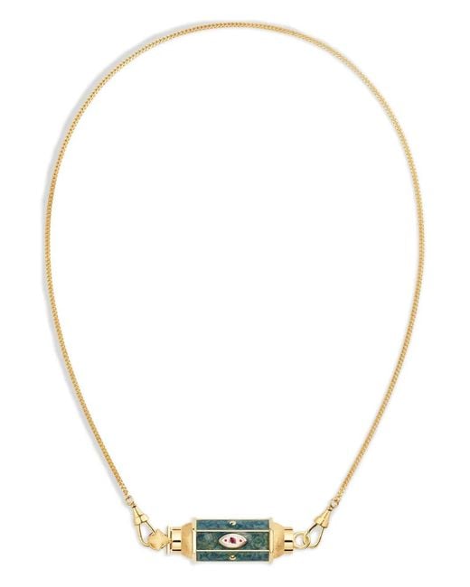 Marie Lichtenberg Metallic 18Ct Evil Eye Necklace