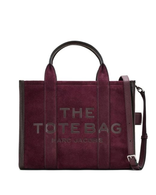 Marc Jacobs Purple Mittelgroße Tote Bag aus Wildleder