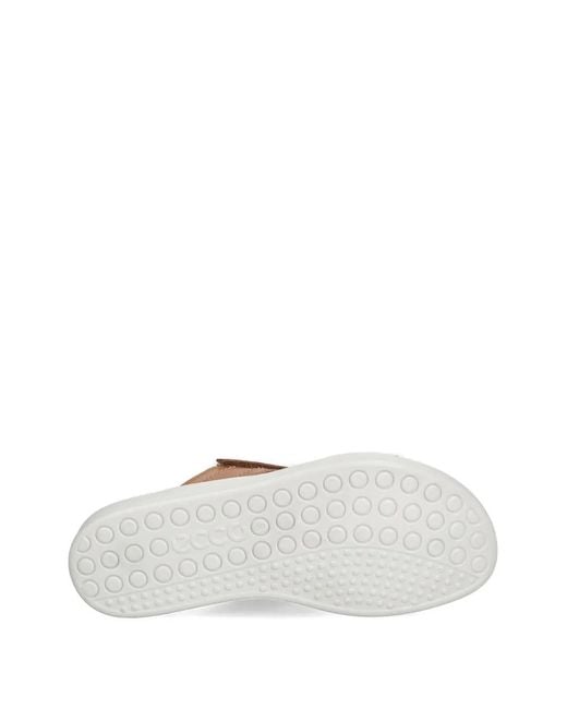 Ecco Multicolor Claquettes Soft Sandal À Attache Scratch