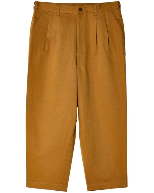 Pantalones rectos con pinzas Comme des Garçons de hombre de color Brown