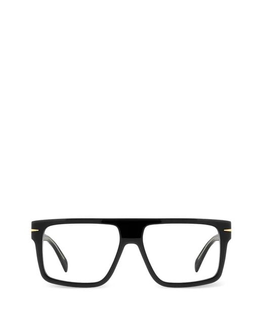 David Beckham Black Square-Frame Glasses