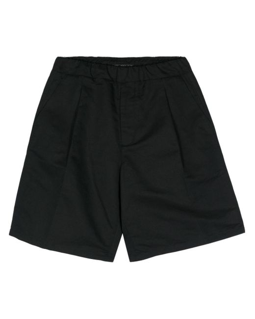 Low Brand Black Elastic-waist Tailored Shorts for men