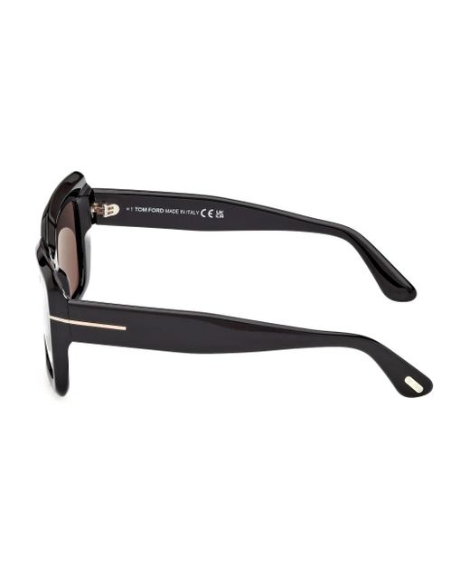 Tom Ford Gray Square-Frame Sunglasses