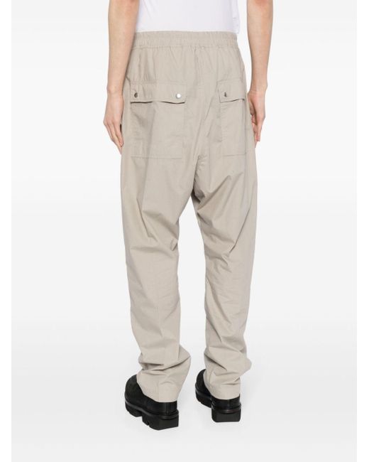 Rick Owens Natural Tapered Drop-crotch Trousers for men