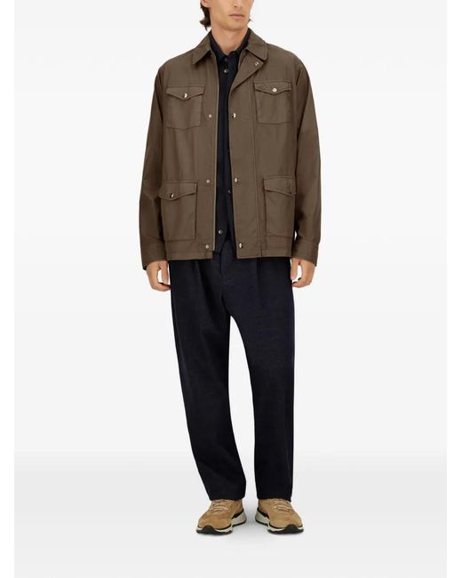 Herno Brown Tigri Field Jacket for men