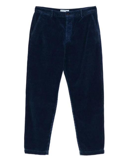Universal Works Blue Corduroy Trousers for men