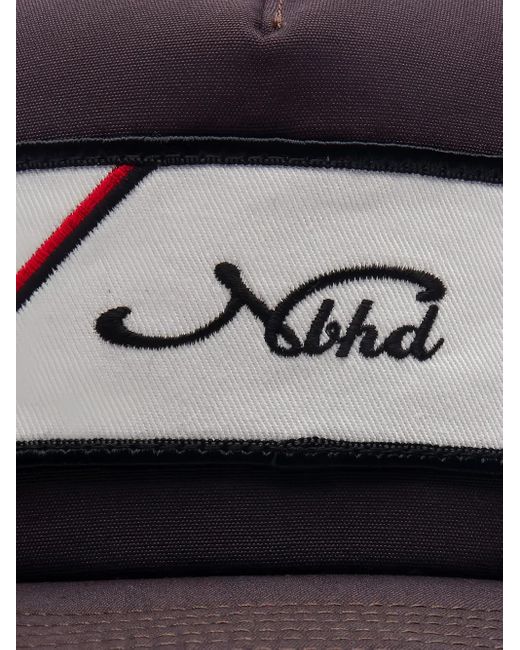 Neighborhood Blue Logo-Patch Baseball Cap for men