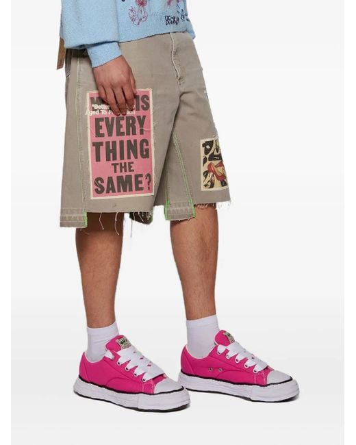 Maison Mihara Yasuhiro Pink Peterson 23 Canvas Lace-Up Sneakers for men