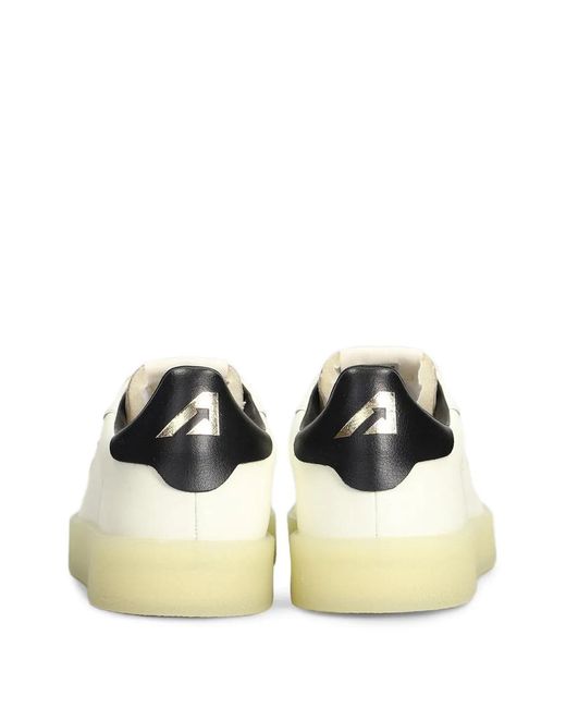 Autry Natural Suede-Panelled Logo-Patch Sneakers for men