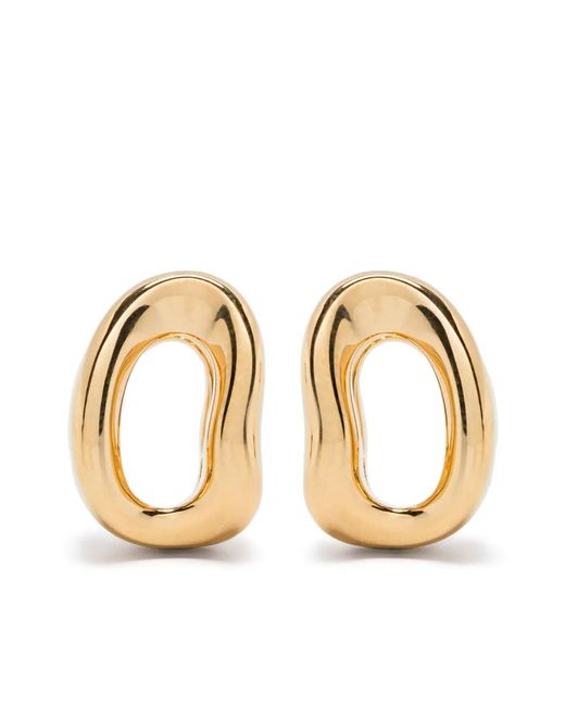 Charlotte Chesnais Metallic Shima Hoop Earrings