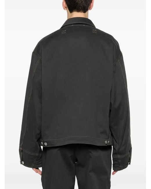 Etudes Studio Black Zipped Boxy Jacket