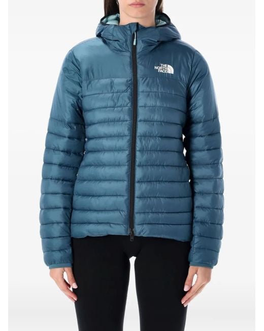 The North Face フーデッド キルティングジャケット Blue