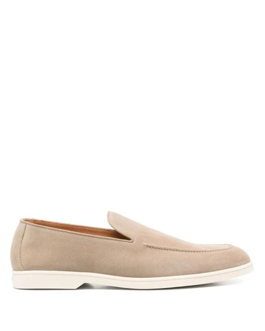 Doucal's Natural Suede Loafers for men