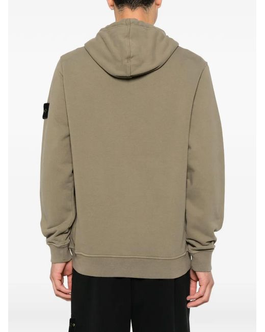 Stone Island Natural Hoodie À Patch Logo for men