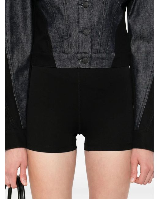 Wardrobe NYC Black High-Rise Shorts