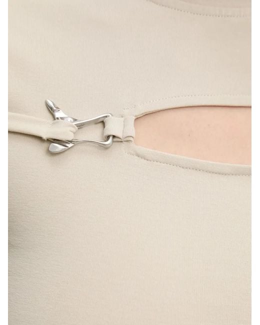 HELIOT EMIL Multicolor Keyhole-Detail Clasp T-Shirt