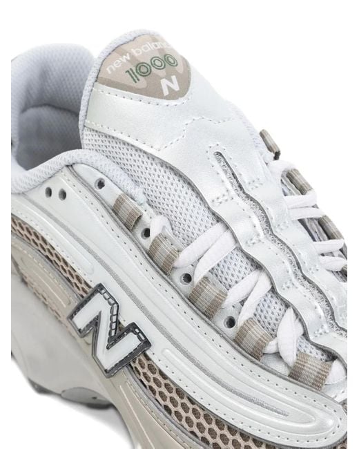 New Balance White 1000 Sneakers for men
