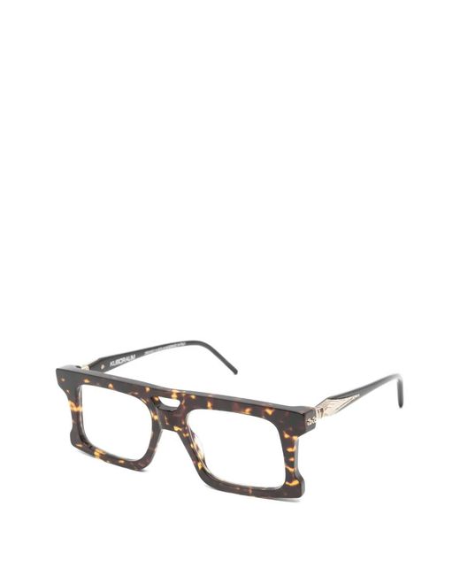 Kuboraum Brown D76 Square-Frame Glasses