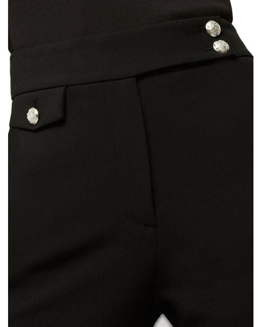 Veronica Beard Black Button-Detailed Trousers