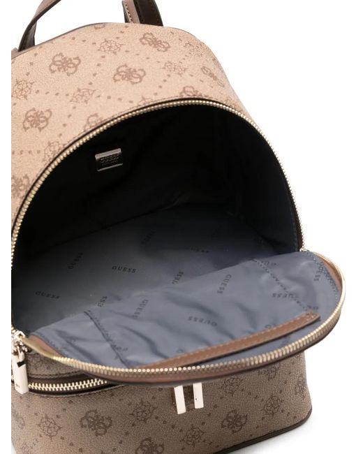 Guess Natural Silia Monogram-Pattern Backpack
