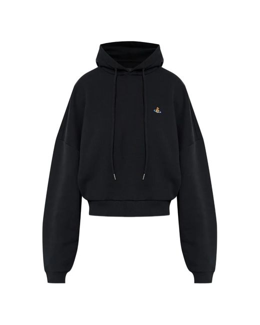 Vivienne Westwood Black Orb-Embroidered Hoodie