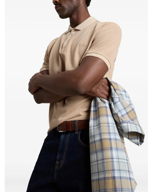 Woolrich Natural Mackinack Cotton Polo Shirt for men