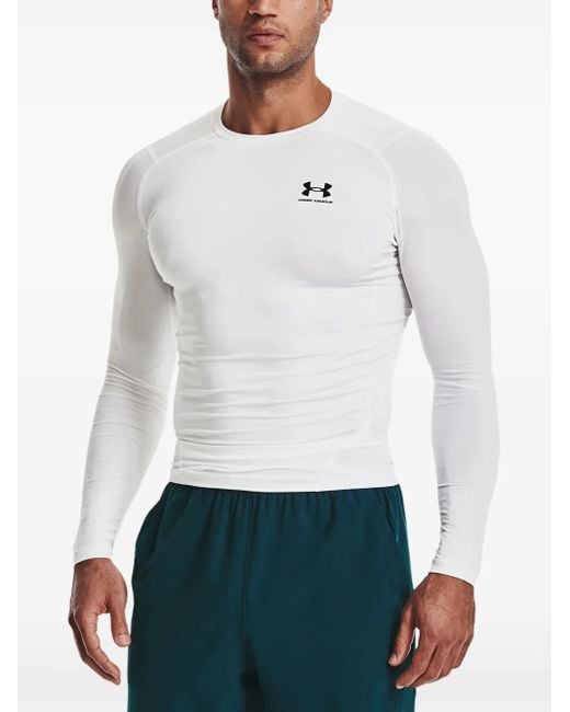 Under Armour White Logo-Print T-Shirt for men