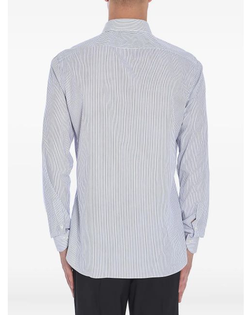 Borriello Gray Striped Shirt for men