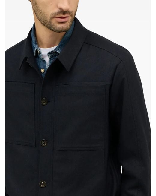 メンズ Boglioli ボタン ジャケット Blue