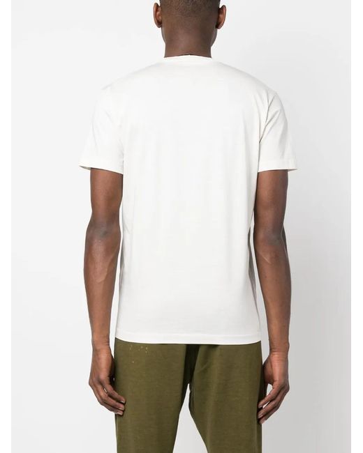 DSquared² White Graphic-Print Cotton T-Shirt for men